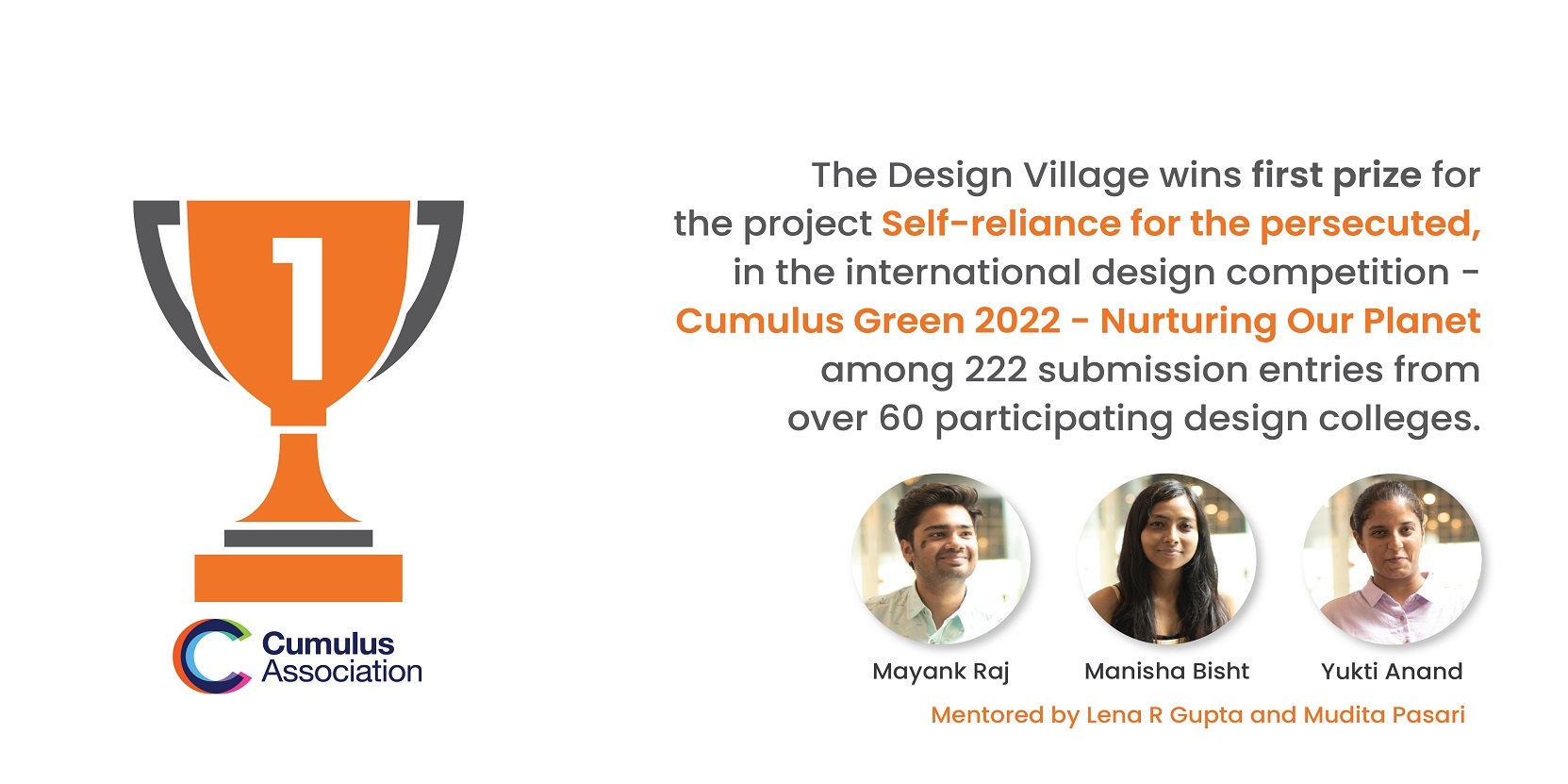 The Design Village wins first prize at Cumulus Green 2022