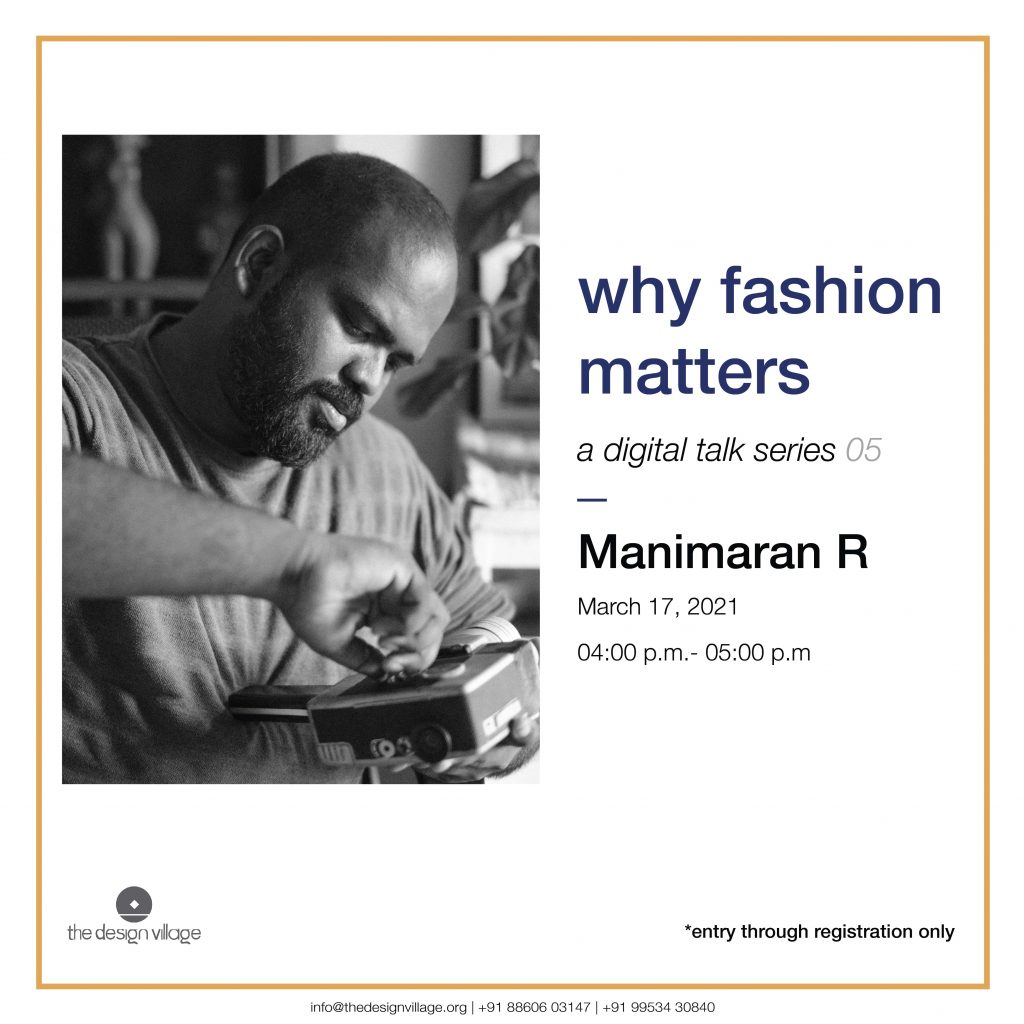 Why Fashion Matters A Digit Talk Series by Manimaran - TDV